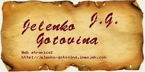 Jelenko Gotovina vizit kartica